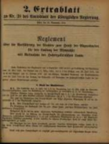 Extrablatt zu Nr. 38 des Amtsblatt der Königlichen Regierung. Posen, den 21. September 1893