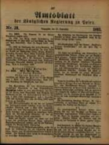 Amtsblatt der Königlichen Regierung zu Posen. 1893.09.26 Nro.39