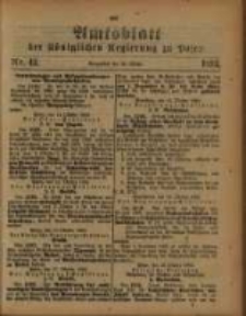 Amtsblatt der Königlichen Regierung zu Posen. 1893.10.24 Nro.43