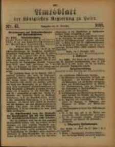 Amtsblatt der Königlichen Regierung zu Posen. 1893.11.21 Nro.47