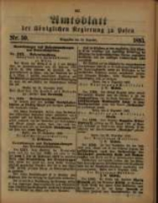 Amtsblatt der Königlichen Regierung zu Posen. 1893.12.12 Nro.50
