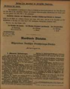 Beilage zum Amtsblatt der Königlichen Regierung zu Posen