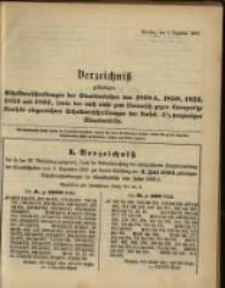 Verzeichniss … vom 5. December 1893...am 2. Juli 1894