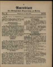 Amtsblatt der Königlichen Regierung zu Posen. 1879.01.29 Nro.5