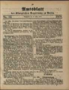 Amtsblatt der Königlichen Regierung zu Posen. 1879.03.18 Nro.12