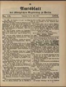 Amtsblatt der K&ouml;niglichen Regierung zu Posen. 1879.03.25 Nro.13