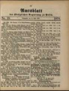 Amtsblatt der Königlichen Regierung zu Posen. 1879.04.29 Nro.18