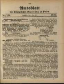 Amtsblatt der Königlichen Regierung zu Posen. 1879.07.08 Nro.28