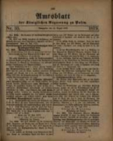 Amtsblatt der Königlichen Regierung zu Posen. 1879.08.12 Nro.33
