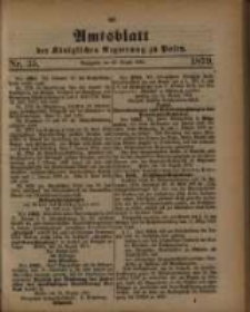Amtsblatt der Königlichen Regierung zu Posen. 1879.08.26 Nro.35