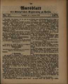 Amtsblatt der Königlichen Regierung zu Posen. 1879.09.09 Nro.37