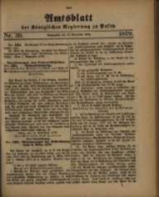Amtsblatt der Königlichen Regierung zu Posen. 1879.09.23 Nro.39