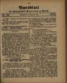 Amtsblatt der Königlichen Regierung zu Posen. 1879.09.23 Nro.39