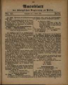 Amtsblatt der Königlichen Regierung zu Posen. 1879.10.07 Nro.41