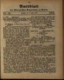 Amtsblatt der Königlichen Regierung zu Posen. 1879.10.28 Nro.44