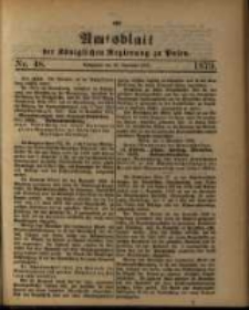 Amtsblatt der Königlichen Regierung zu Posen. 1879.11.25 Nro.48