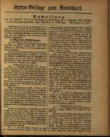 Extra=Beilage zum Amtsblatt