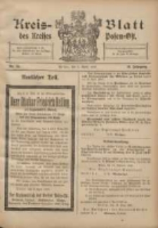 Kreis-Blatt des Kreises Posen-Ost 1907.04.06 Jg.19 Nr15