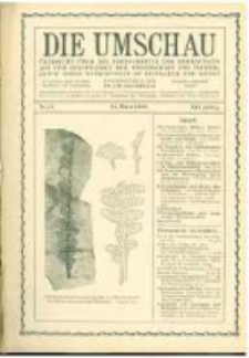 Die Umschau: übersicht über die Fortschritte und Bewegungen auf dem Gesamtgebiet der Wissenschaft, Technik, Litteratur und Kunst. 1908.03.14 Jg.12 Nr.11