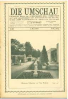 Die Umschau: übersicht über die Fortschritte und Bewegungen auf dem Gesamtgebiet der Wissenschaft, Technik, Litteratur und Kunst. 1908.05.02 Jg.12 Nr.18