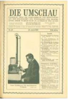 Die Umschau: übersicht über die Fortschritte und Bewegungen auf dem Gesamtgebiet der Wissenschaft, Technik, Litteratur und Kunst. 1908.06.20 Jg.12 Nr.25