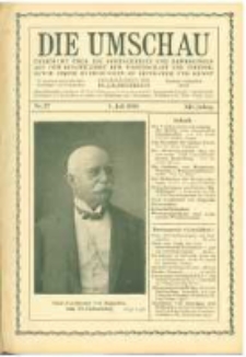 Die Umschau: übersicht über die Fortschritte und Bewegungen auf dem Gesamtgebiet der Wissenschaft, Technik, Litteratur und Kunst. 1908.07.04 Jg.12 Nr.27