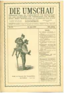 Die Umschau: übersicht über die Fortschritte und Bewegungen auf dem Gesamtgebiet der Wissenschaft, Technik, Litteratur und Kunst. 1908.07.18 Jg.12 Nr.29
