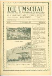 Die Umschau: übersicht über die Fortschritte und Bewegungen auf dem Gesamtgebiet der Wissenschaft, Technik, Litteratur und Kunst. 1908.09.05 Jg.12 Nr.36