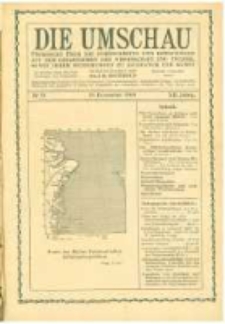 Die Umschau: übersicht über die Fortschritte und Bewegungen auf dem Gesamtgebiet der Wissenschaft, Technik, Litteratur und Kunst. 1908.12.19 Jg.12 Nr.51