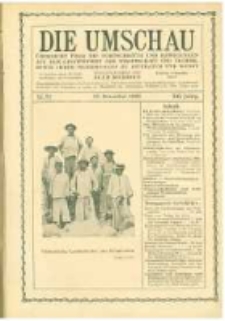 Die Umschau: übersicht über die Fortschritte und Bewegungen auf dem Gesamtgebiet der Wissenschaft, Technik, Litteratur und Kunst. 1908.12.26 Jg.12 Nr.52
