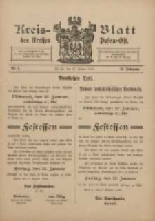 Kreis-Blatt des Kreises Posen-Ost 1909.01.23 Jg.21 Nr5