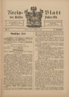 Kreis-Blatt des Kreises Posen-Ost 1909.02.06 Jg.21 Nr7