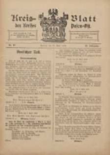 Kreis-Blatt des Kreises Posen-Ost 1909.04.24 Jg.21 Nr18