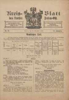 Kreis-Blatt des Kreises Posen-Ost 1909.11.20 Jg.21 Nr49