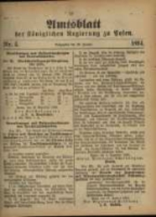 Amtsblatt der Königlichen Regierung zu Posen. 1894.01.23 Nro.4