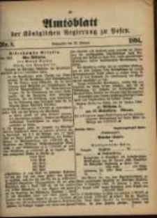 Amtsblatt der Königlichen Regierung zu Posen. 1894.02.20 Nro.8