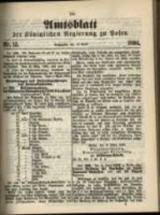Amtsblatt der Königlichen Regierung zu Posen. 1894.04.10 Nro.15