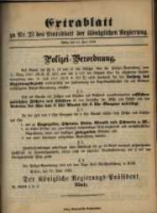 Extrablatt zu Nr. 23 des Amtsblatt der Königlichen Regierung. Posen, den 11. Juni 1894