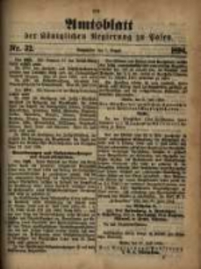 Amtsblatt der Königlichen Regierung zu Posen. 1894.08.07 Nro.32