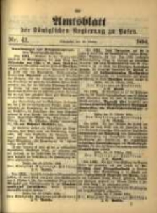 Amtsblatt der Königlichen Regierung zu Posen. 1894.10.23 Nro.43