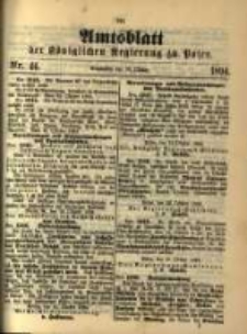 Amtsblatt der Königlichen Regierung zu Posen. 1894.10.30 Nro.44
