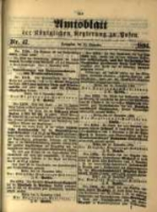 Amtsblatt der Königlichen Regierung zu Posen. 1894.11.20 Nro.47