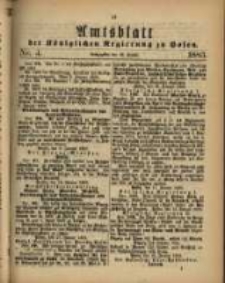 Amtsblatt der K&ouml;niglichen Regierung zu Posen. 1883.01.23 Nro.4