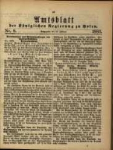 Amtsblatt der Königlichen Regierung zu Posen. 1883.02.20 Nro.8