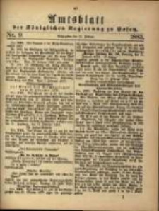 Amtsblatt der Königlichen Regierung zu Posen. 1883.02.27 Nro.9