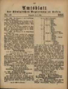 Amtsblatt der Königlichen Regierung zu Posen. 1883.05.08 Nro.19