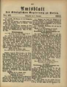 Amtsblatt der Königlichen Regierung zu Posen. 1883.11.06 Nro.45