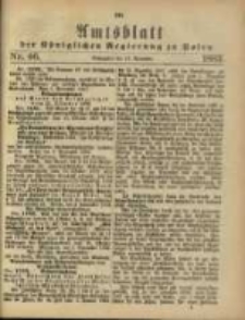 Amtsblatt der Königlichen Regierung zu Posen. 1883.11.13 Nro.46