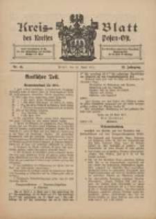 Kreis-Blatt des Kreises Posen-Ost 1911.04.22 Jg.23 Nr16