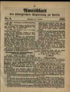 Amtsblatt der Königlichen Regierung zu Posen. 1895.02.05 Nro.6